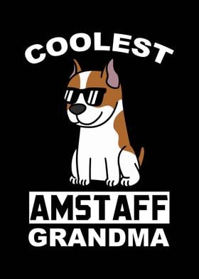 Amstaff Dog Grandma