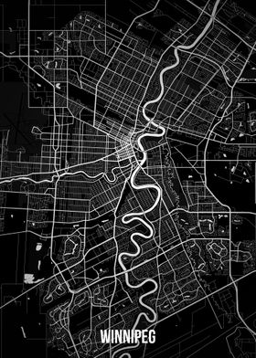 Winnipeg dark map