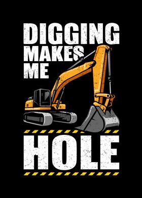 Excavator Driver Digging