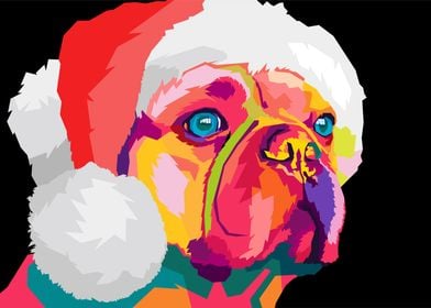 French Bulldog pop art