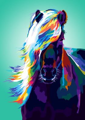 Horse Pop art