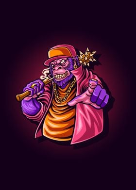 Gorilla gangster character