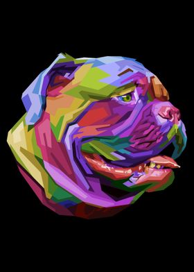 Colorful bulldog