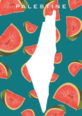 Palestine Watermelon Map 