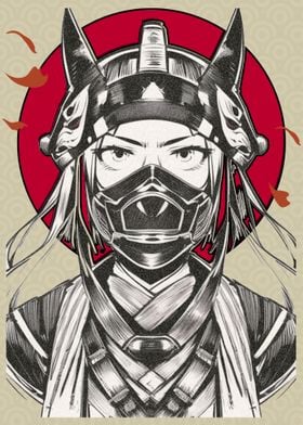 Female Samurai Mask