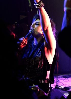 Punk Rock Woman Singer