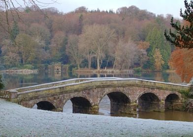 Little bridge in winter