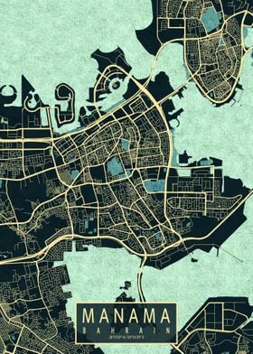 Manama City Map Summer