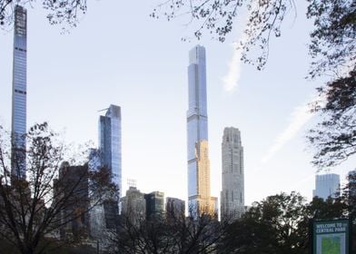 Central park skyline