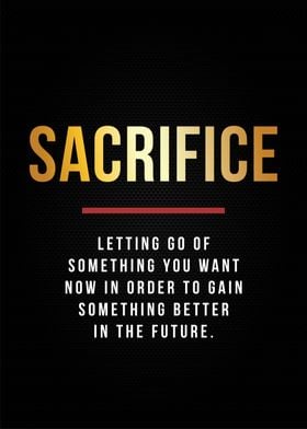 sacrifice motivational