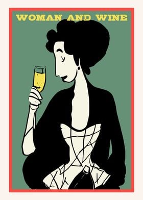 WOMAN and WINE poster