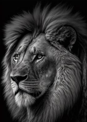 Portrait of a Lion