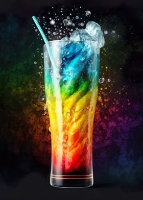 Rainbow Cocktail