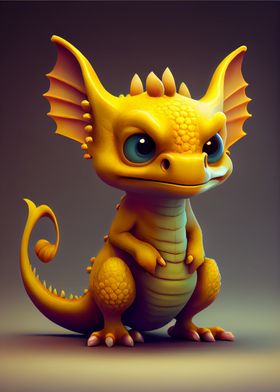 Cute Golden Dragon 11