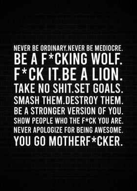 BE A LION