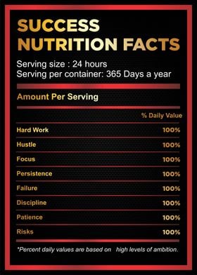 success nutrition facts