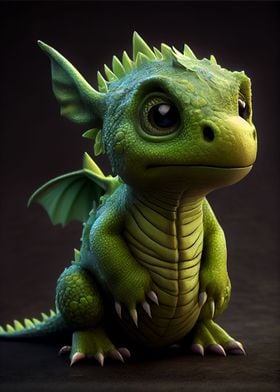 Cute Green Dragon 14