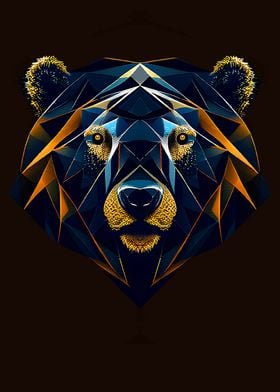 Geometric animal Bear