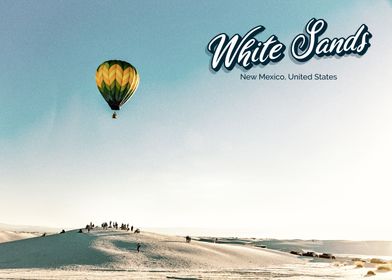 White Sand Hot Air Balloon