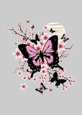 Cherry Blossom Butterflies