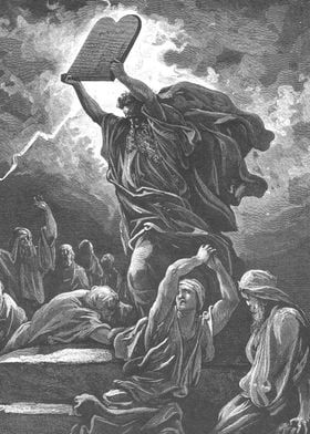 Moses Breaking the Tablets