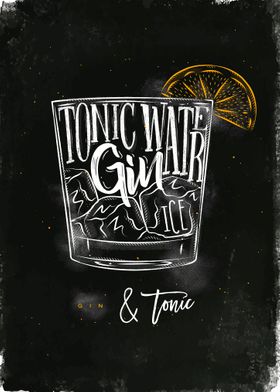 gin tonic cocktail letteri