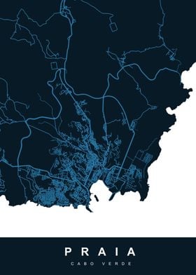 Map PRAIA CABO VERDE