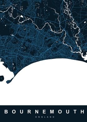 Map BOURNEMOUTH ENGLAND