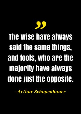 Arthur schopenhaure quote