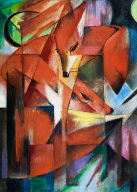 Franz Marc The Foxes