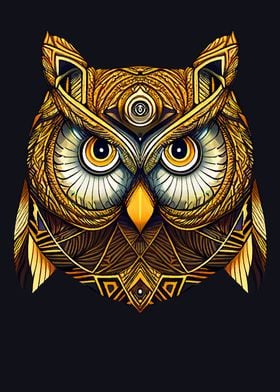 Owl geometric animal