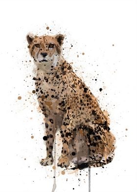 Watercolor Cheetah