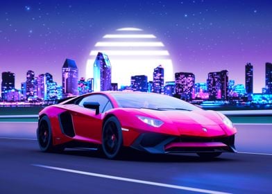 Hypercar Synthwave