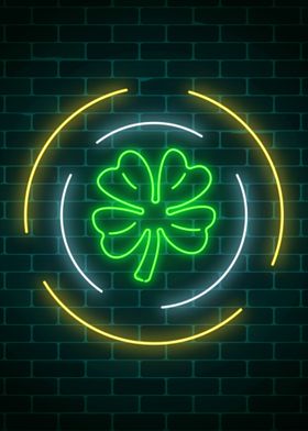 Lucky Clover Neon Sign