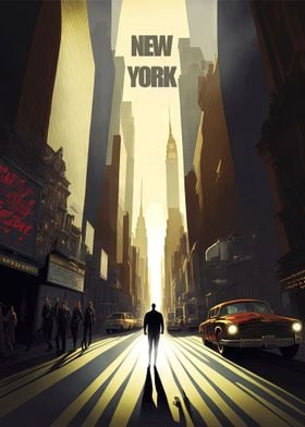 New York Travel Poster