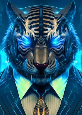 Animal portrait Tiger art