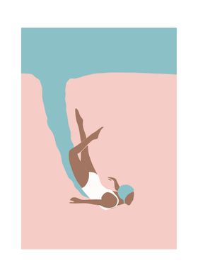 Swimming poster set