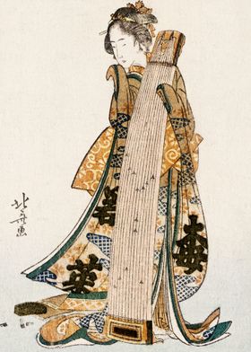 Hokusai Japanese woman 