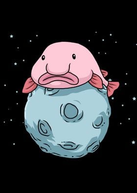 Space Moon Gift Blobfish