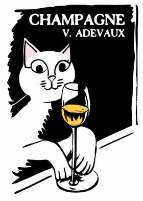 Champagne V ADEVAUX Poster