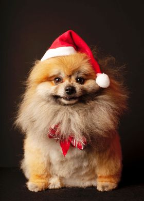 A DOG WITH A CHRISTMAS THE