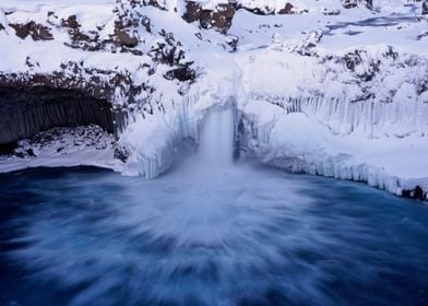 Iceland Glacier Waterfall