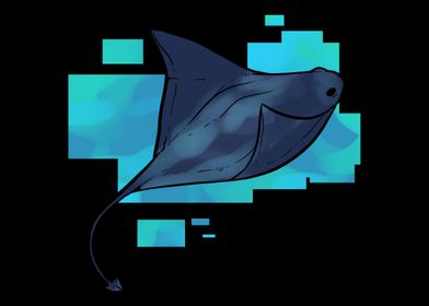 Manta Ray Painter Gift