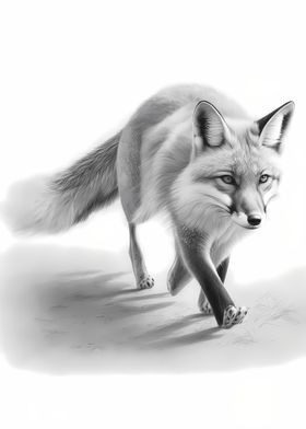 Vibrant Fox Sketch