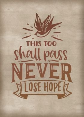 Never lose hope