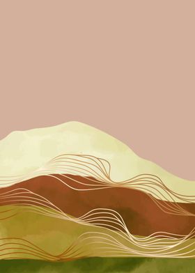 Abstract Mountain art