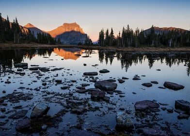 The Sunset and Pond