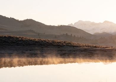 Steamy Pond and Sunrise