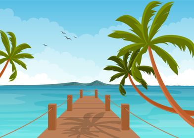 Beach Illustration