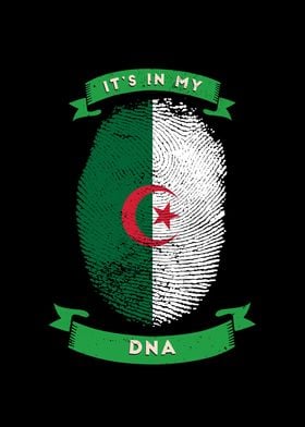 Algeria Flag DNA Country